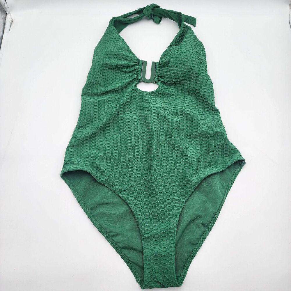 Sea Level Swim Australia Women's Size 12 One Piece Swimsuit Green